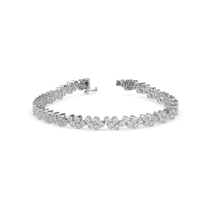 Duchess Diamond Tennis Bracelet-Silver