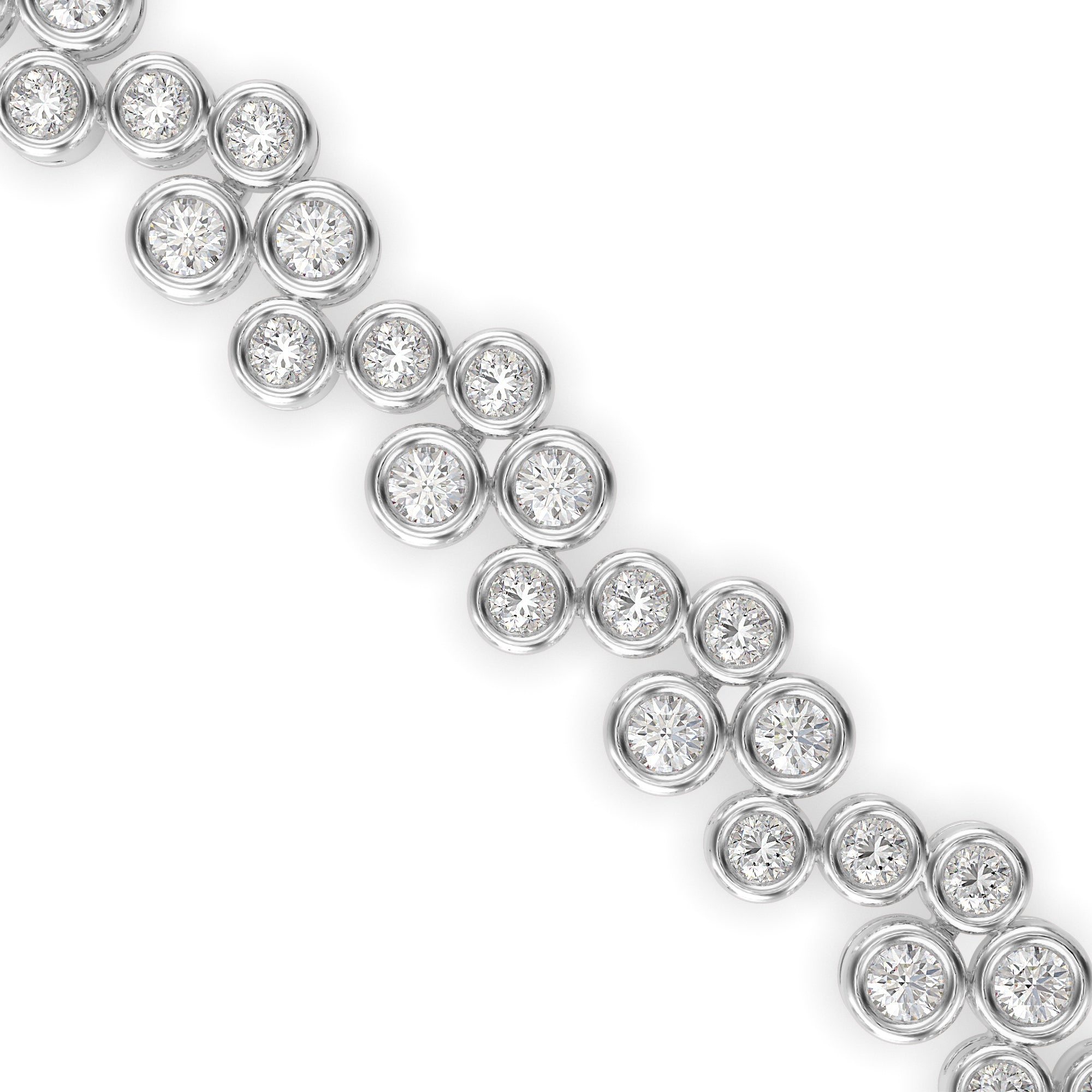 Duchess Diamond Tennis Bracelet-Silver