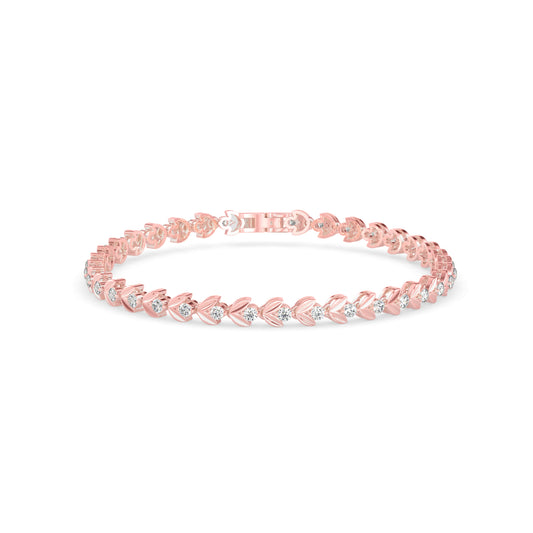 Celestial Diamond Tennis Bracelet-Rose Gold