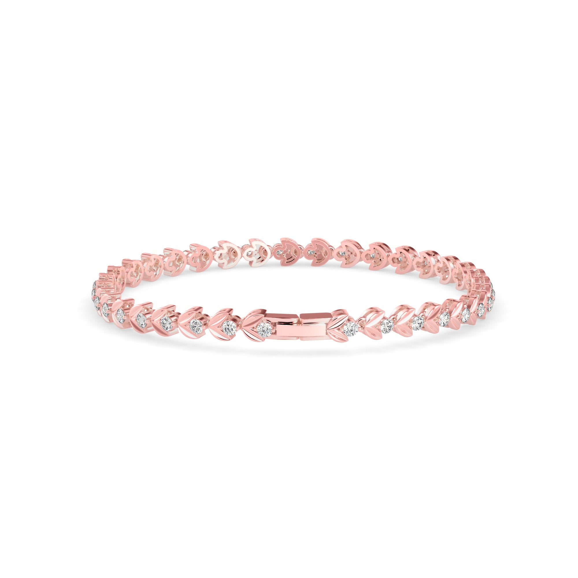 Celestial Diamond Tennis Bracelet-Rose Gold