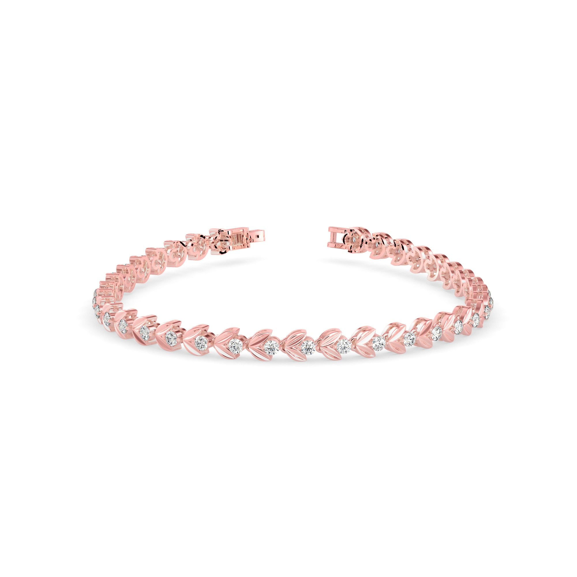 Celestial Diamond Tennis Bracelet-Rose Gold