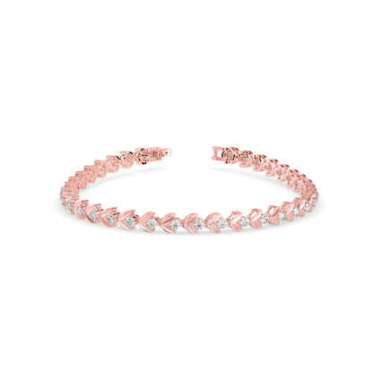 Celestial Diamond Tennis Bracelet-Rose Gold