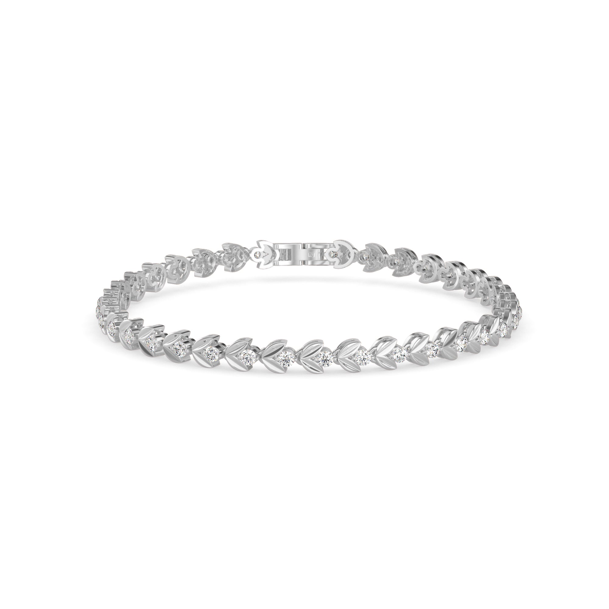 Celestial Diamond Tennis Bracelet-Silver