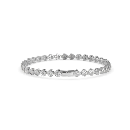 Celestial Diamond Tennis Bracelet-Silver