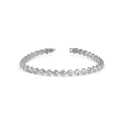 Celestial Diamond Tennis Bracelet-Silver