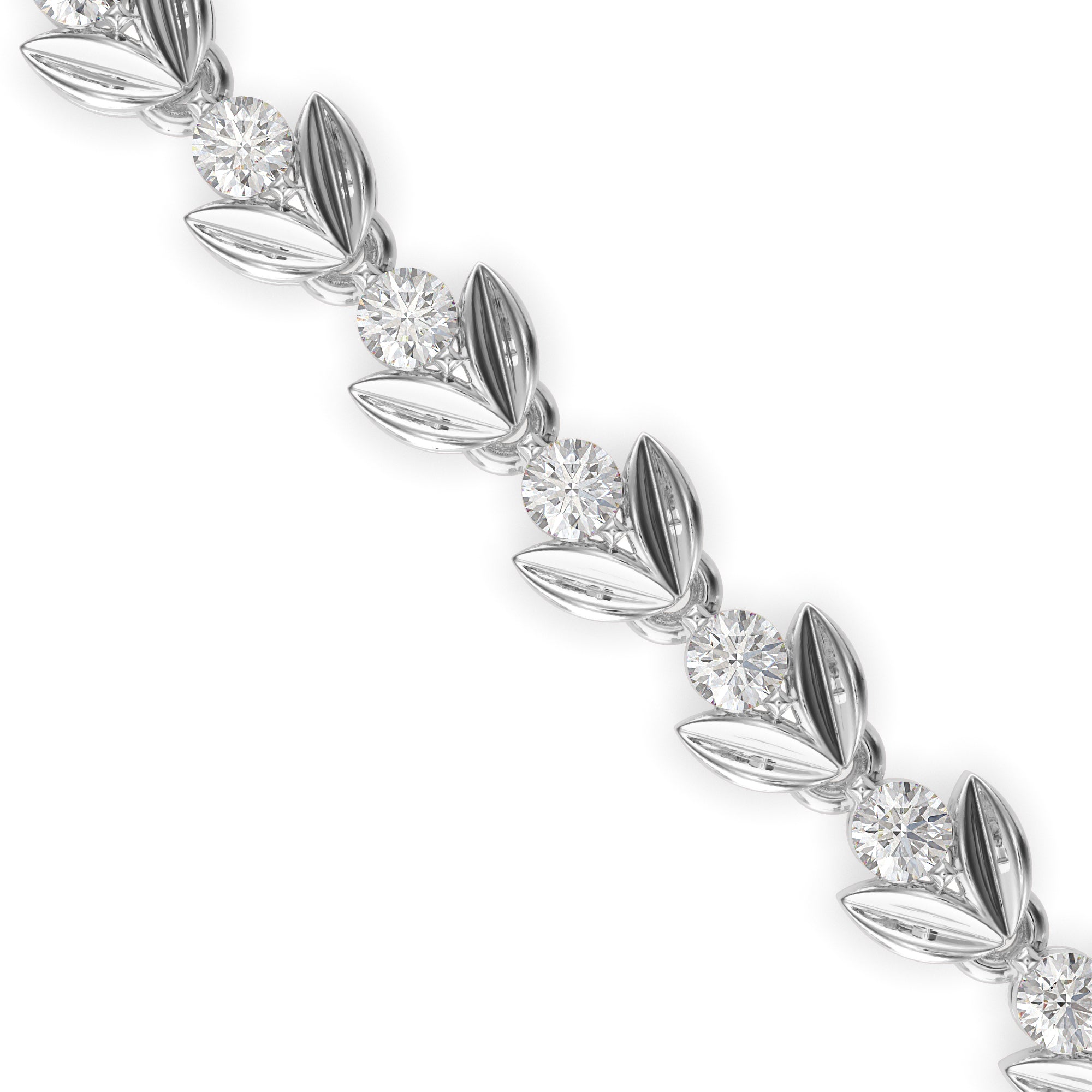 Celestial Diamond Tennis Bracelet-Silver