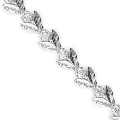 Celestial Diamond Tennis Bracelet-Silver
