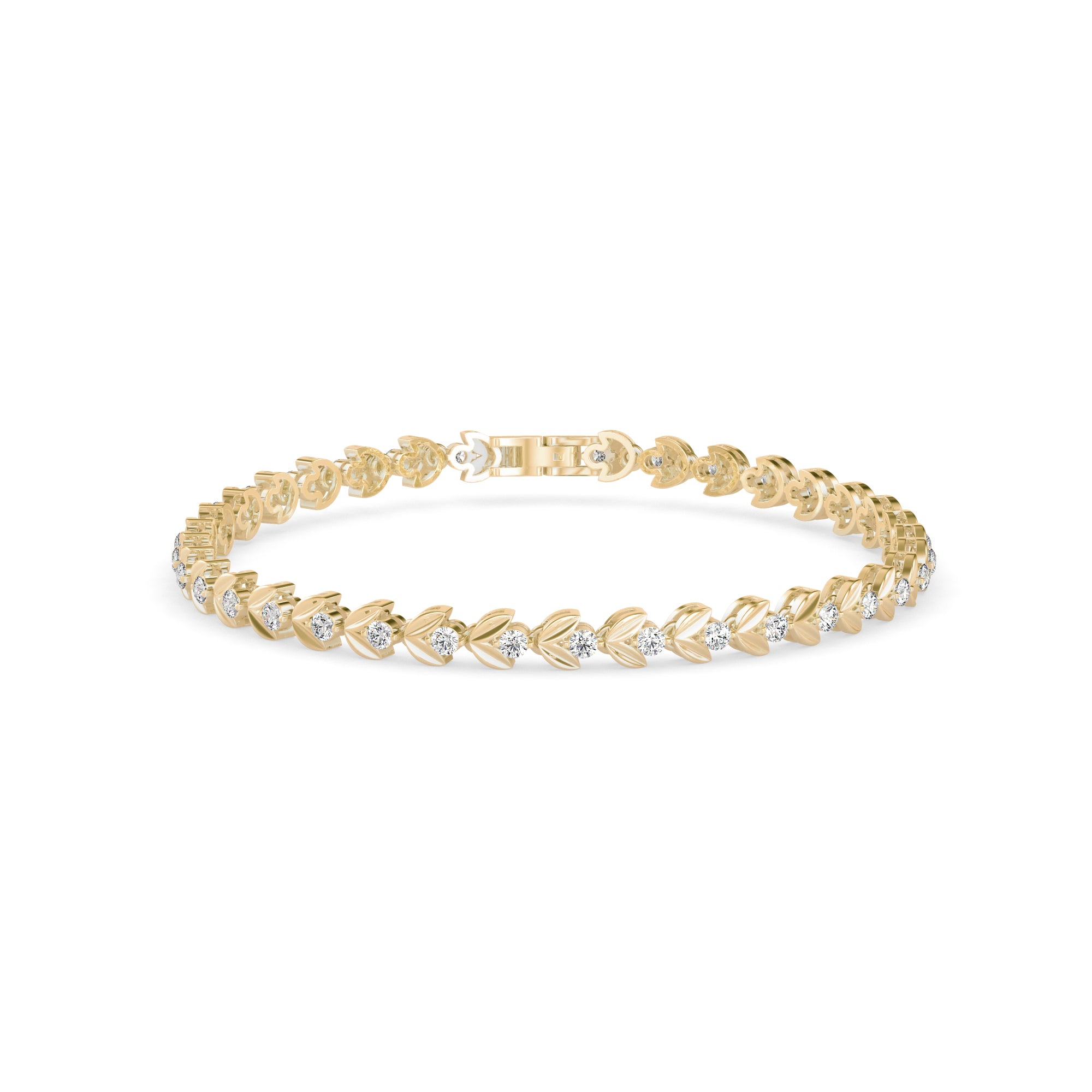 Celestial Diamond Tennis Bracelet-Golden