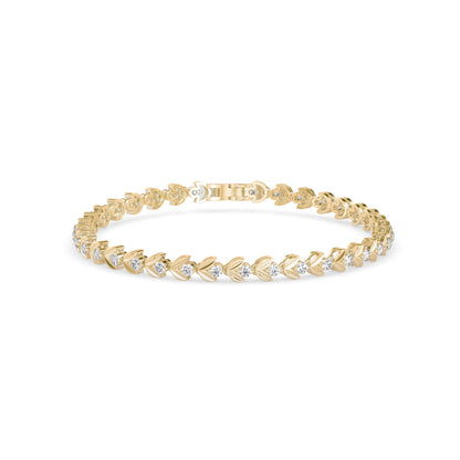 Celestial Diamond Tennis Bracelet-Golden