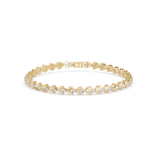 Celestial Diamond Tennis Bracelet-Golden
