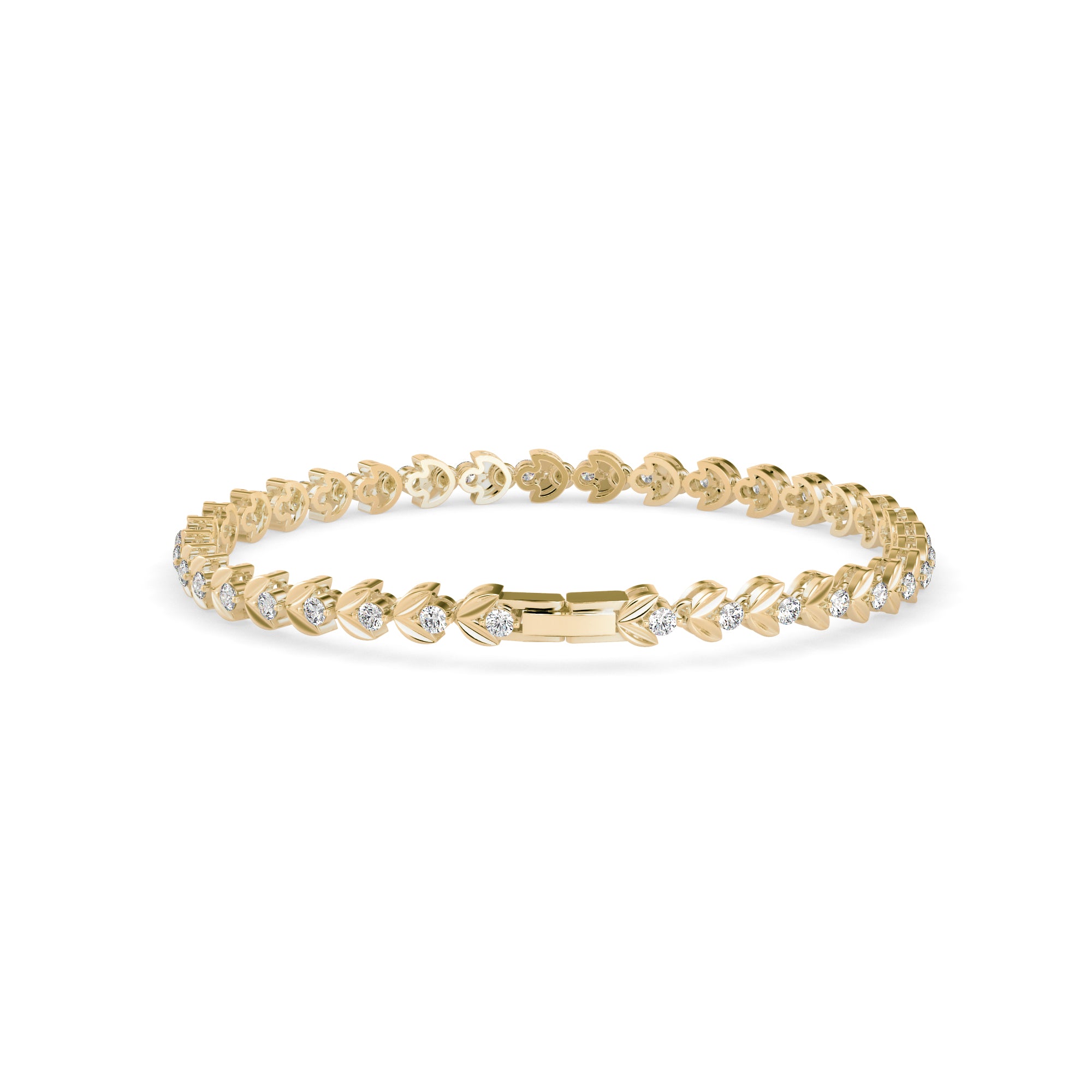 Celestial Diamond Tennis Bracelet-Golden