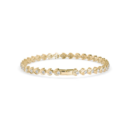 Celestial Diamond Tennis Bracelet-Golden