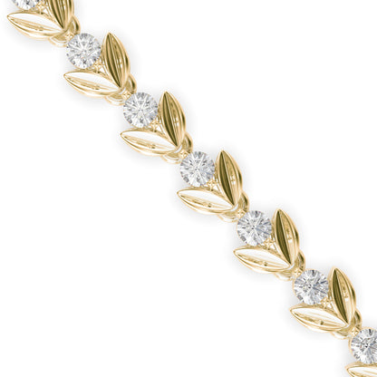 Celestial Diamond Tennis Bracelet-Golden