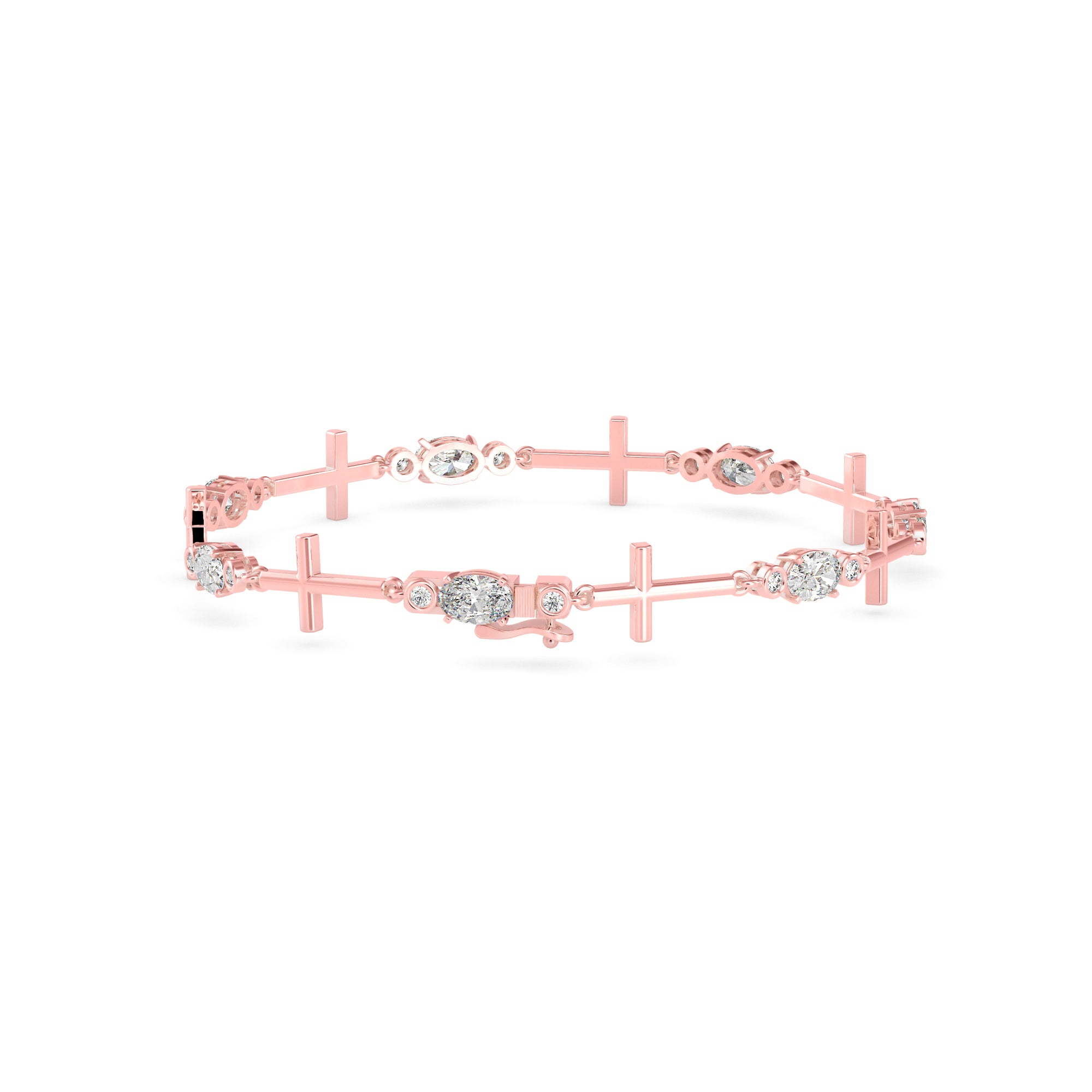 Divine Diamond Tennis Bracelet-Rose Gold