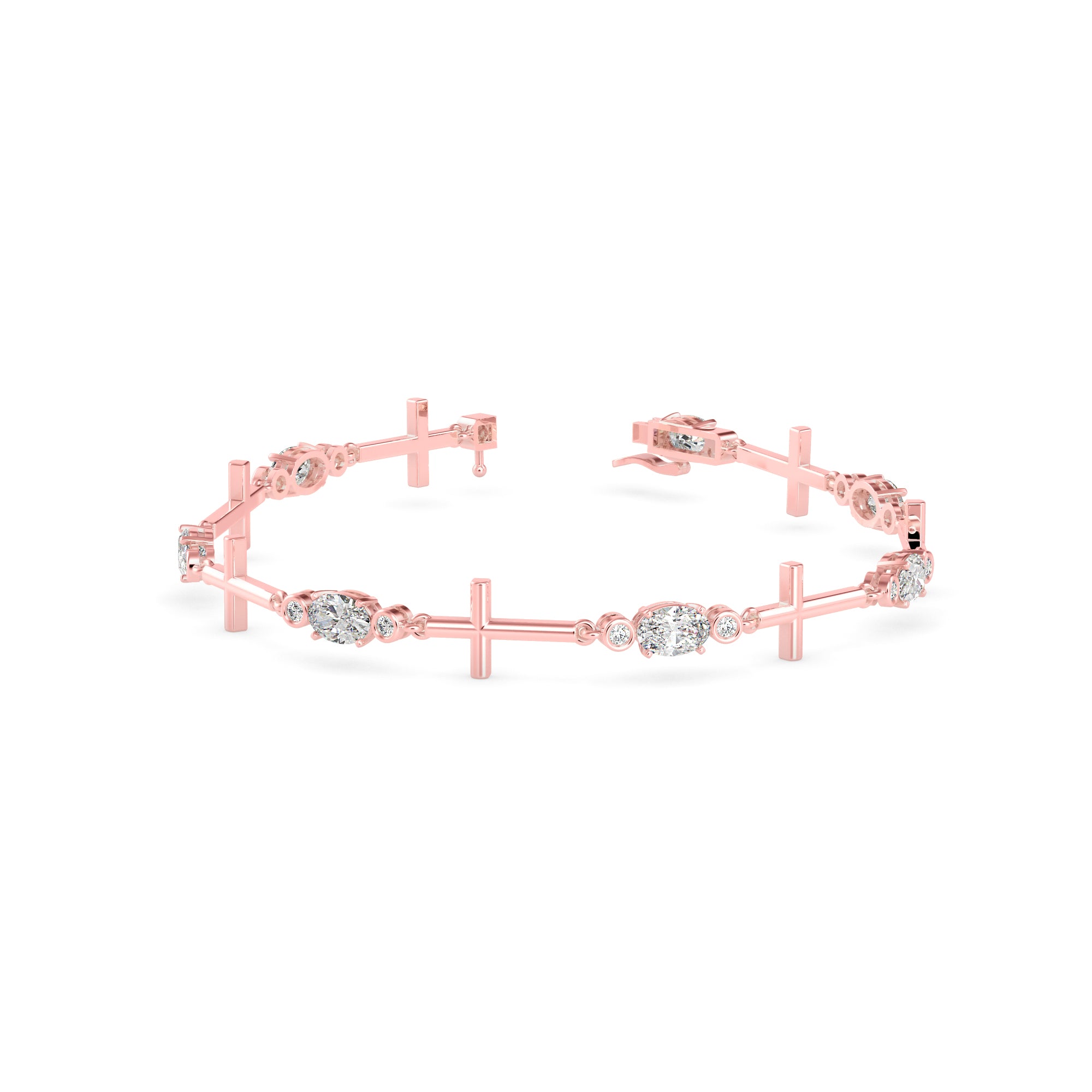 Divine Diamond Tennis Bracelet-Rose Gold