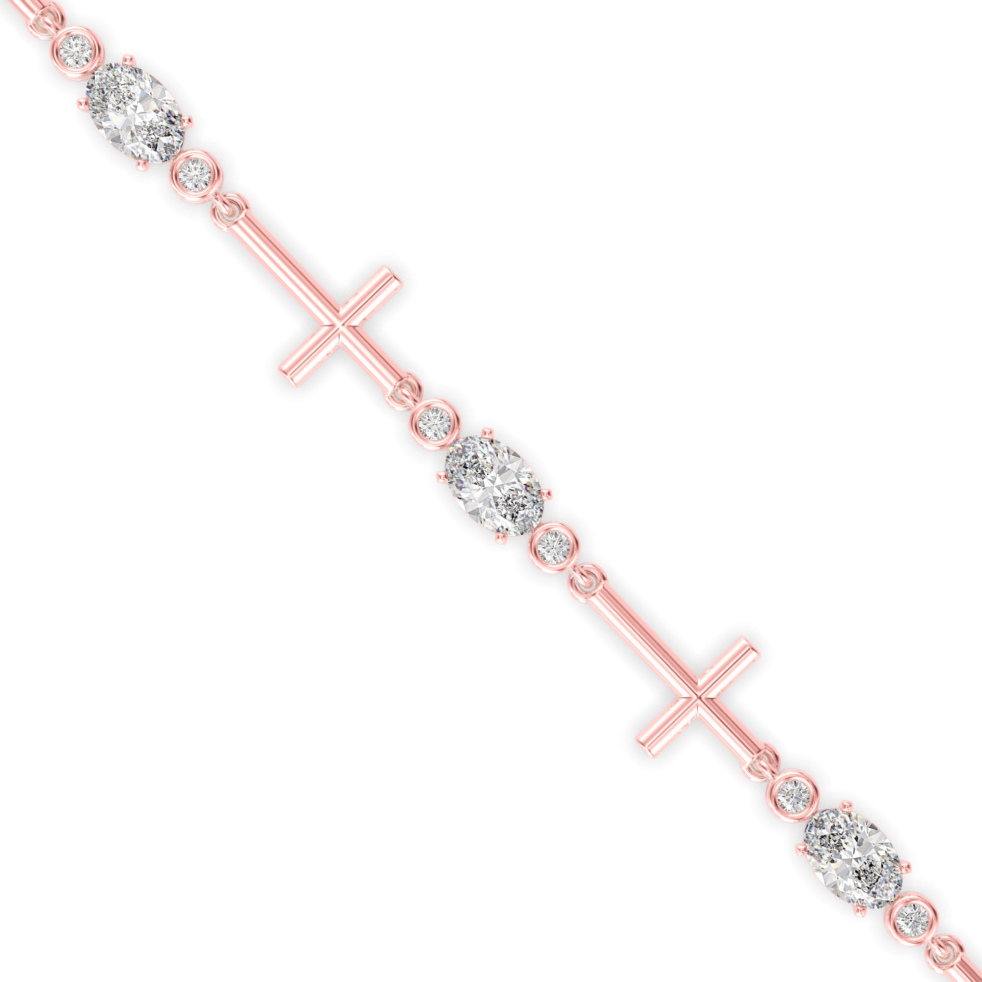 Divine Diamond Tennis Bracelet-Rose Gold