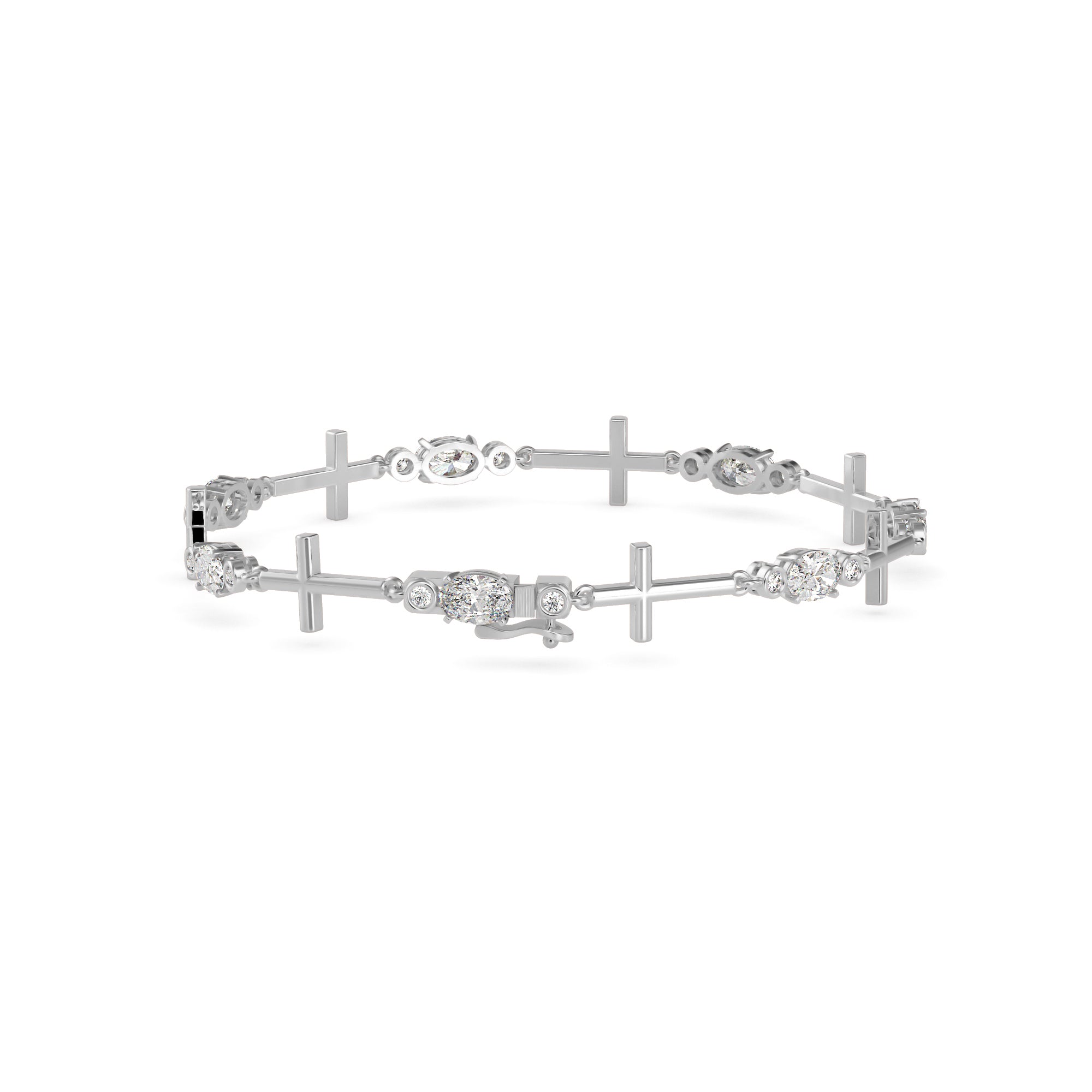 Divine Diamond Tennis Bracelet-Silver