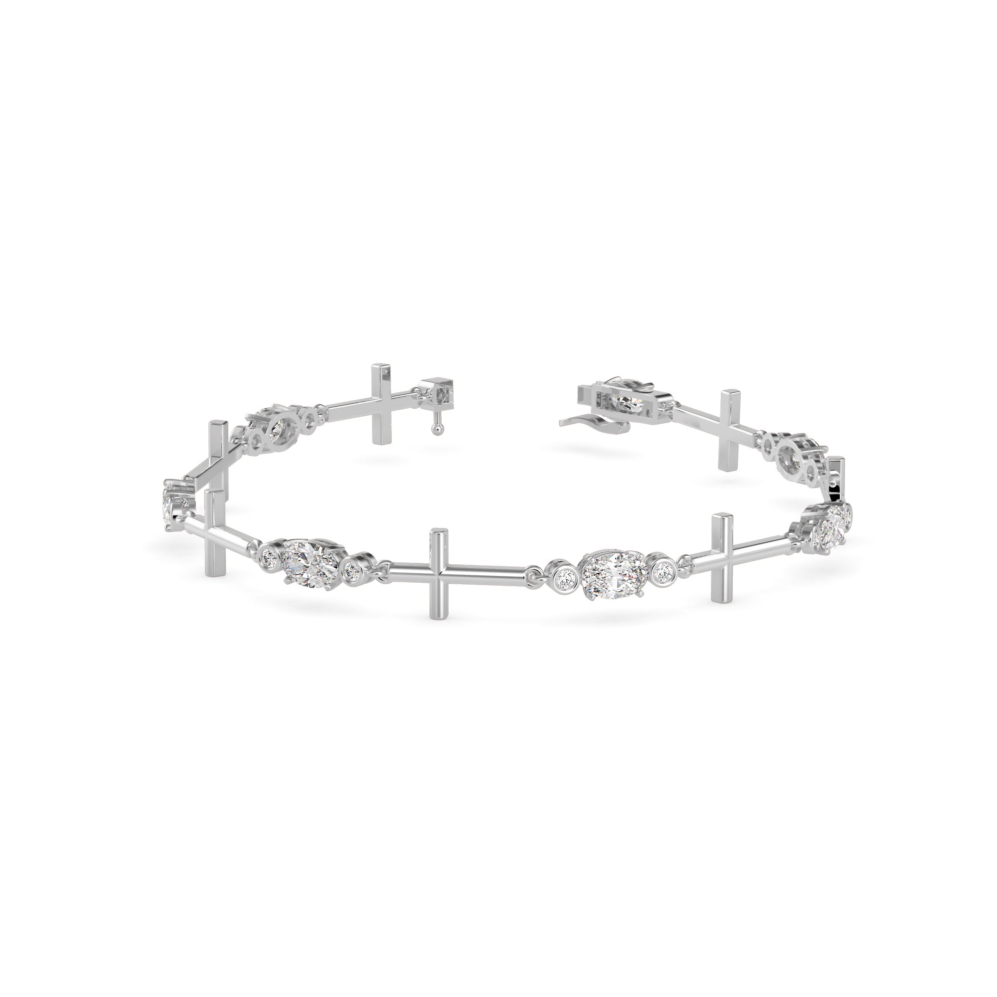 Divine Diamond Tennis Bracelet-Silver