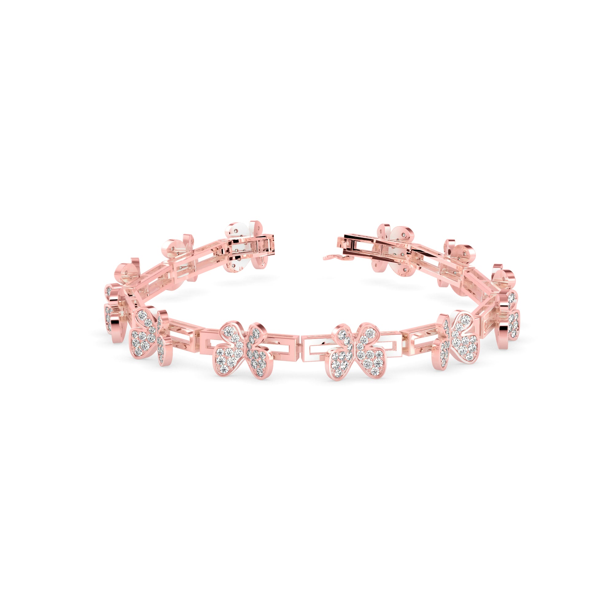 Seraph Tennis Diamond Bracelet-Rose Gold
