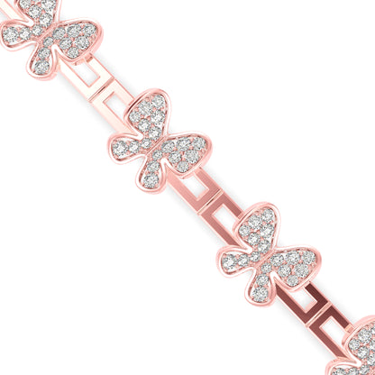 Seraph Tennis Diamond Bracelet-Rose Gold