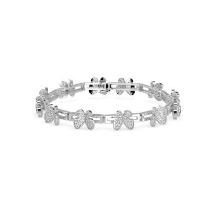 Seraph Tennis Diamond Bracelet-Silver