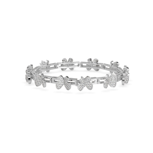 Seraph Tennis Diamond Bracelet-Silver
