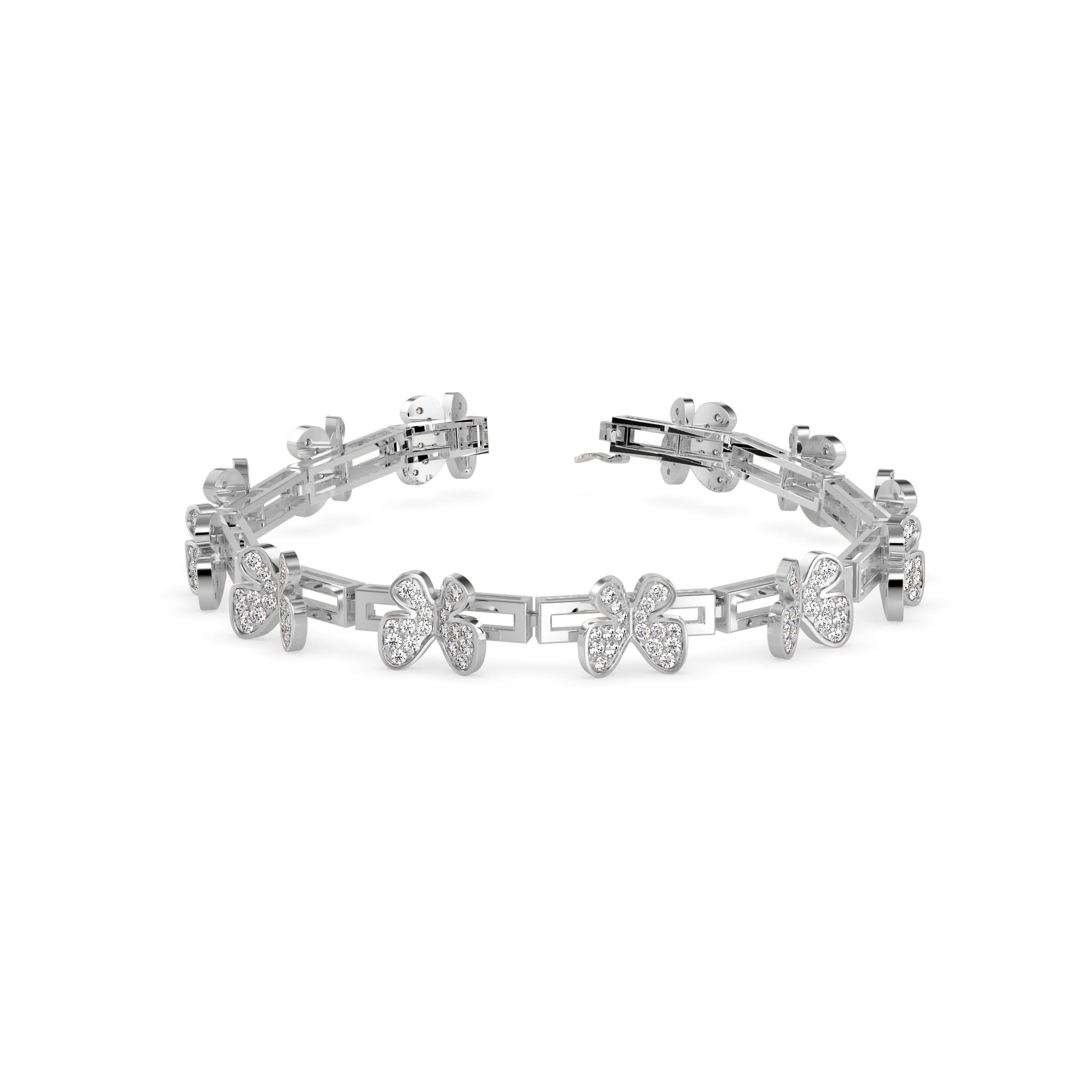 Seraph Tennis Diamond Bracelet-Silver