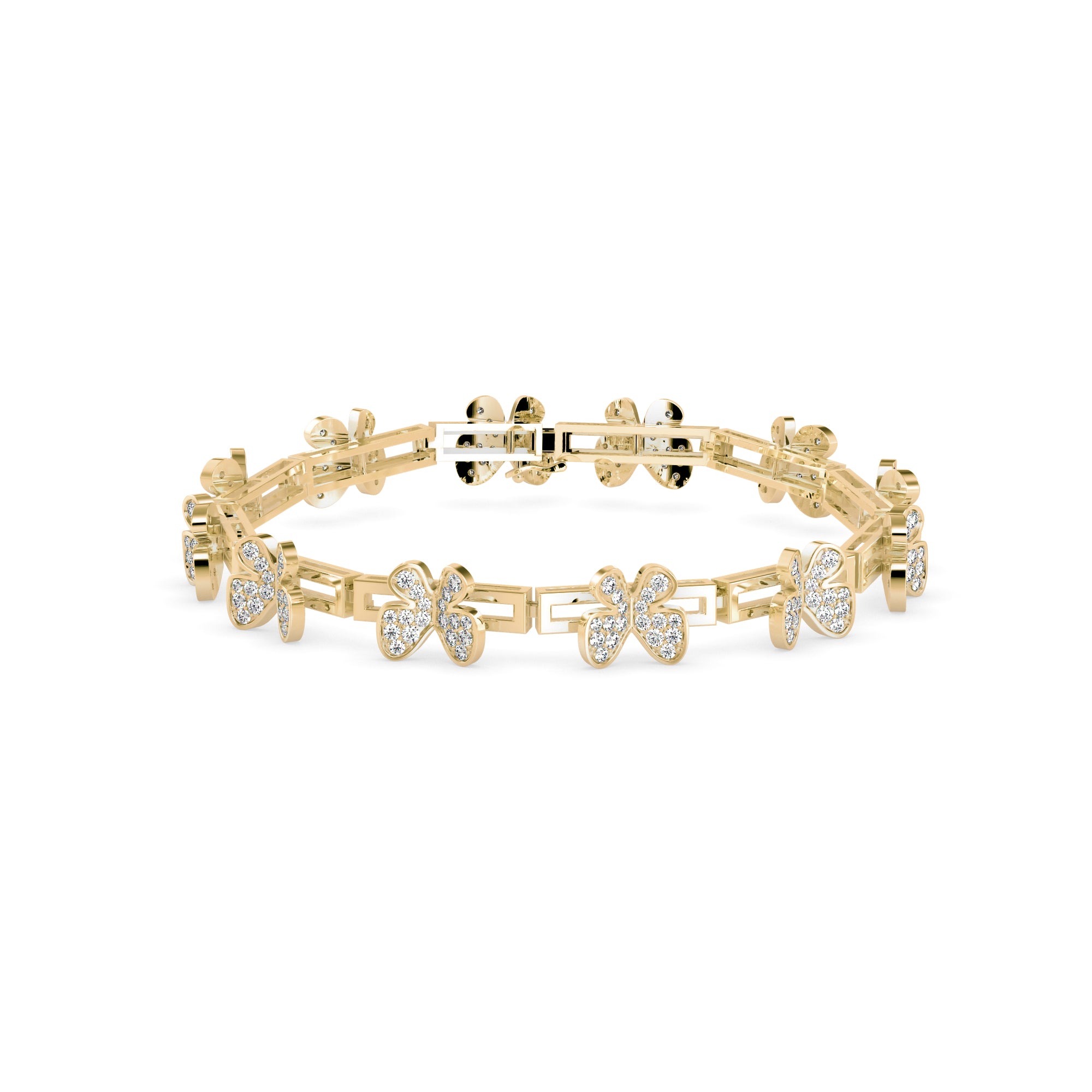 Seraph Tennis Diamond Bracelet-Golden
