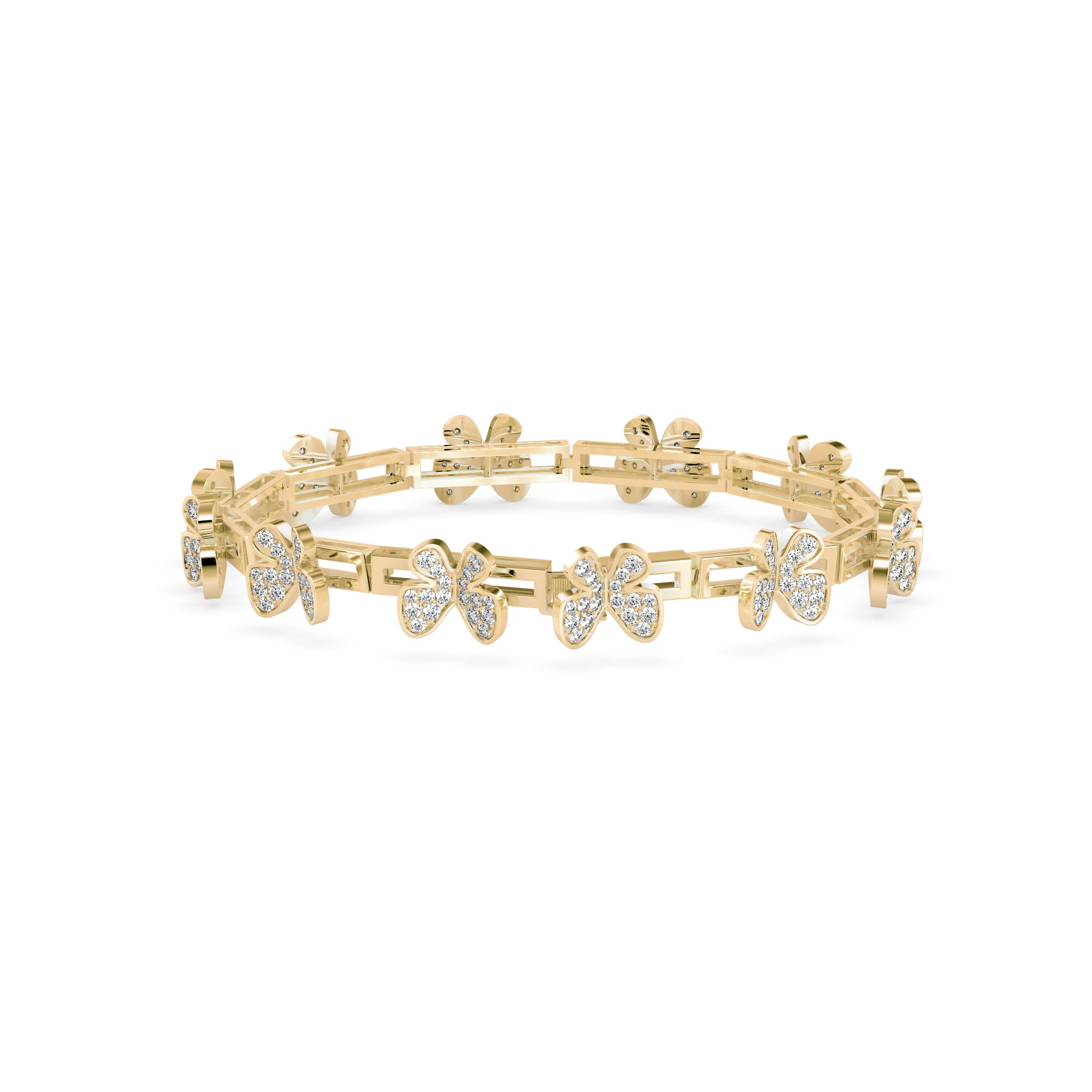 Seraph Tennis Diamond Bracelet-Golden