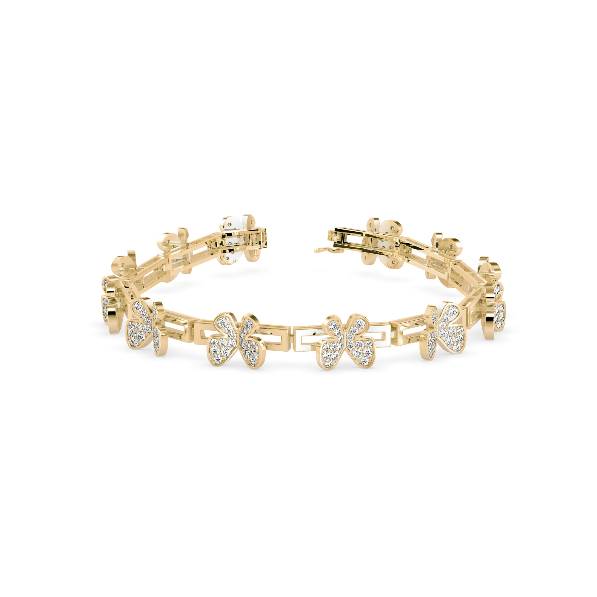 Seraph Tennis Diamond Bracelet-Golden