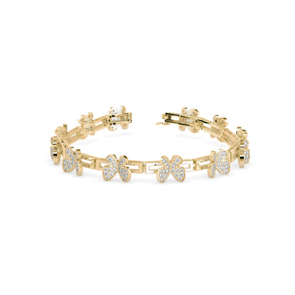 Seraph Tennis Diamond Bracelet-Golden