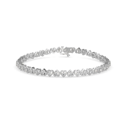 Angola Diamond Tennis Bracelet-Silver