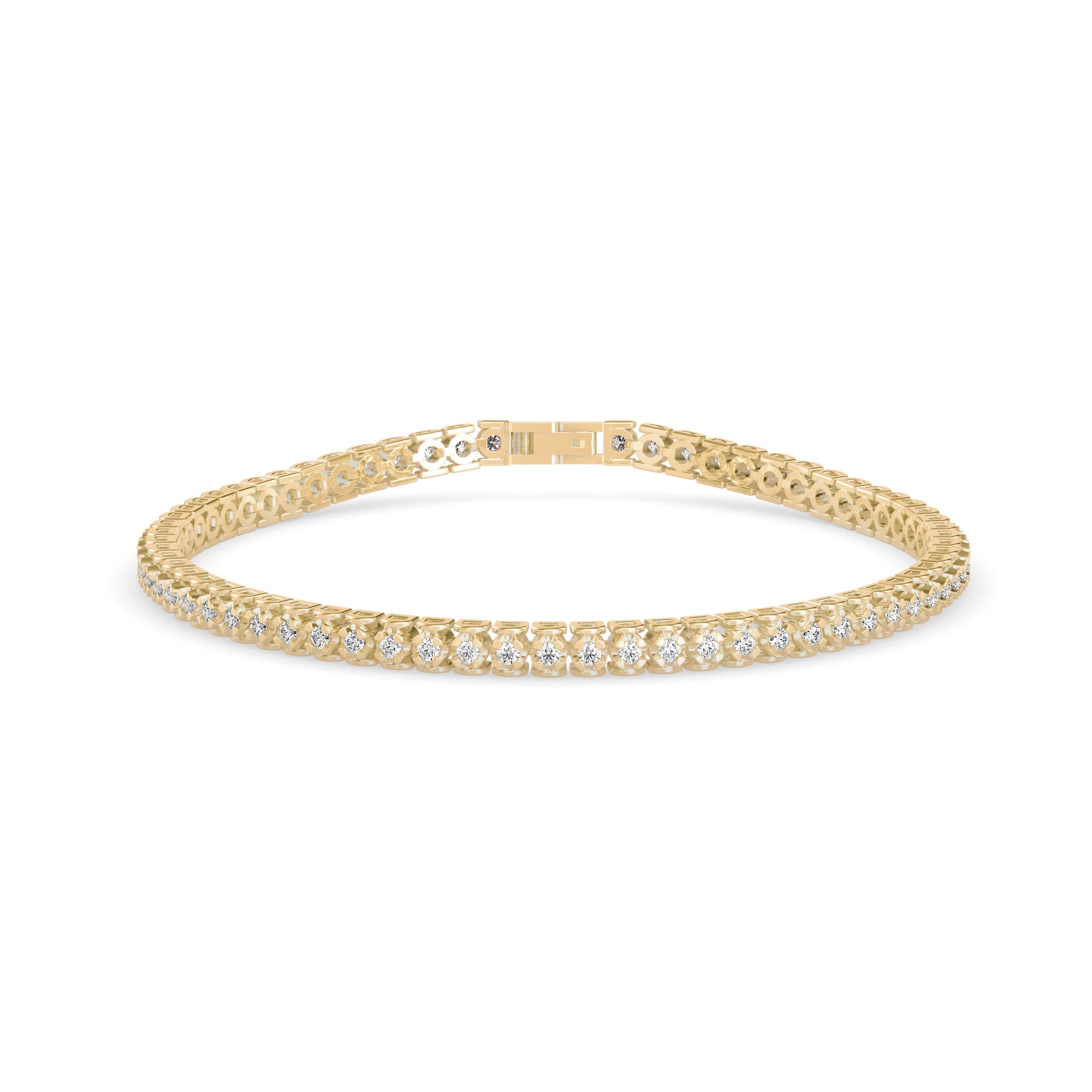 Orana Tennis Diamond Bracelet-Golden