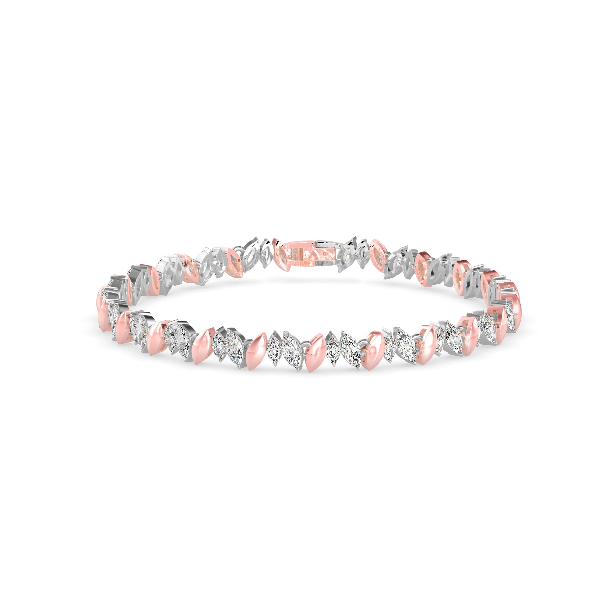 Skye Diamond Tennis Bracelet-Rose Gold
