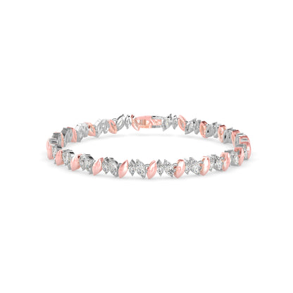 Skye Diamond Tennis Bracelet-Rose Gold