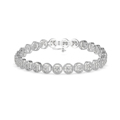 Venelia Diamond Tennis Bracelet-Silver