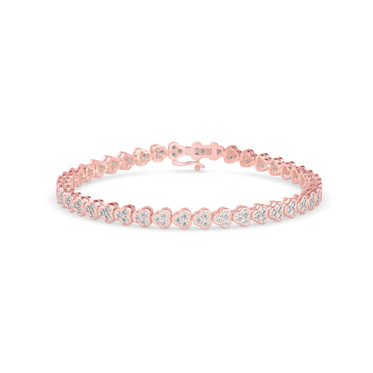 Eclat Diamond Tennis Bracelet-Rose Gold