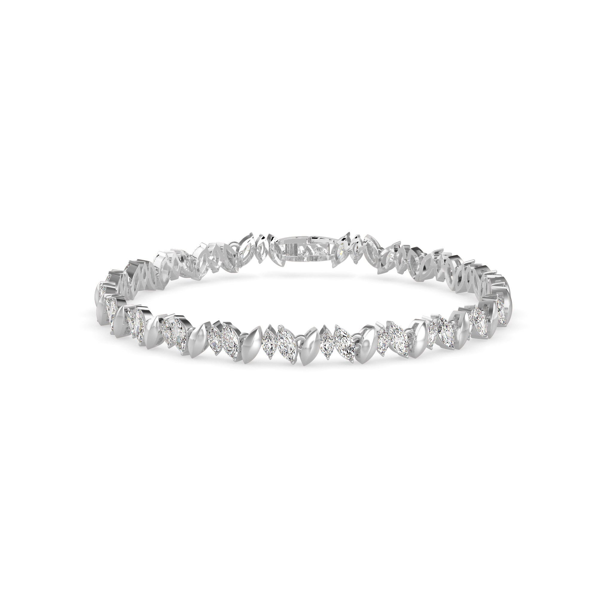 Skye Diamond Tennis Bracelet-Silver