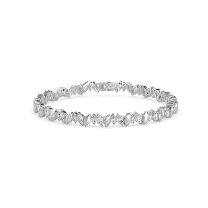 Skye Diamond Tennis Bracelet-Silver
