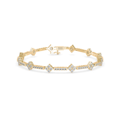 Oshun Diamond Tennis Bracelet- golden