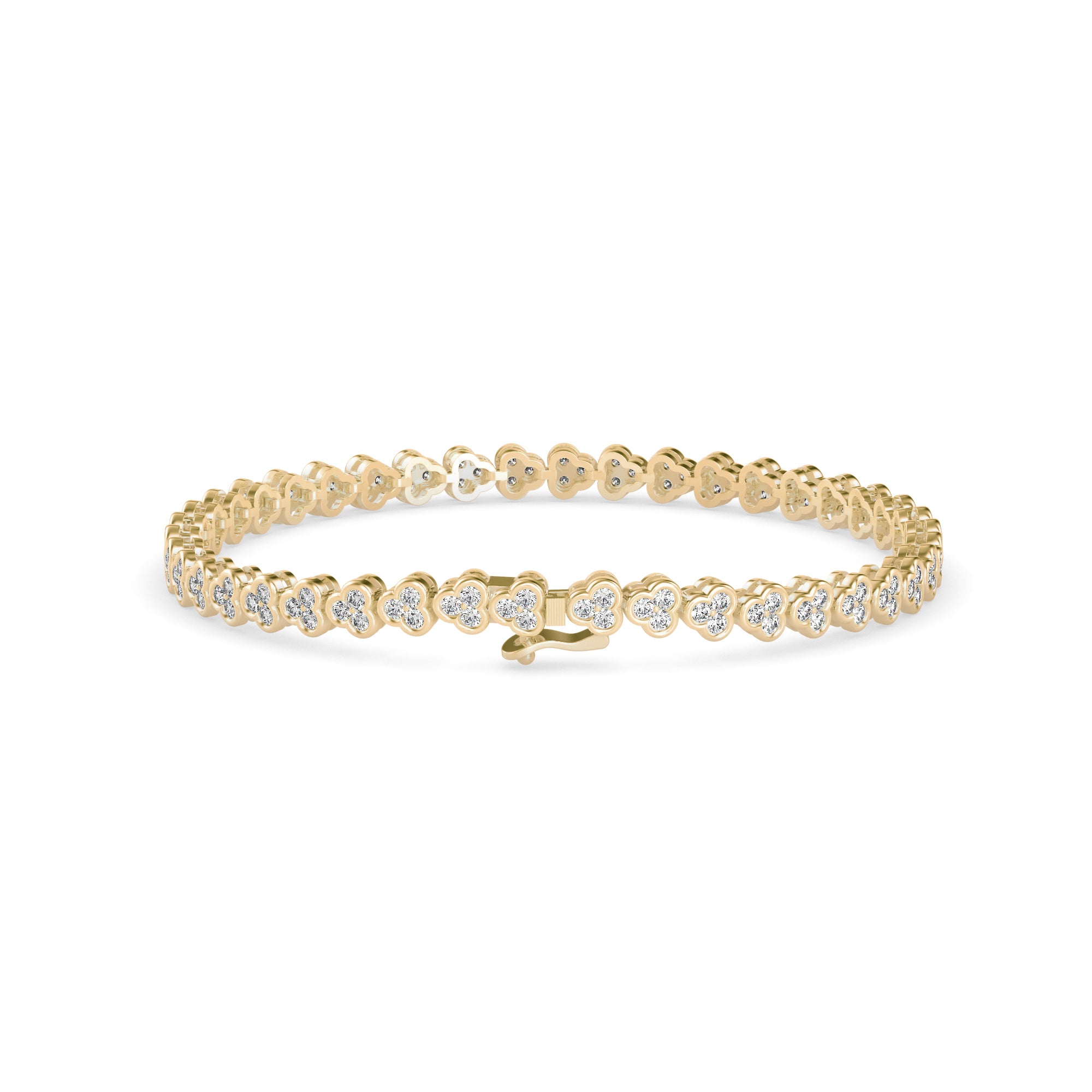Eclat Diamond Tennis Bracelet- Golden