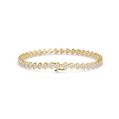 Eclat Diamond Tennis Bracelet- Golden