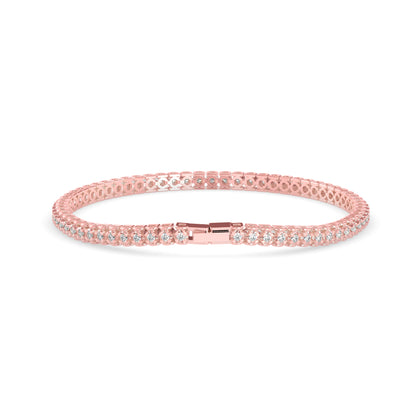Orana Tennis Diamond Bracelet-Rose Gold