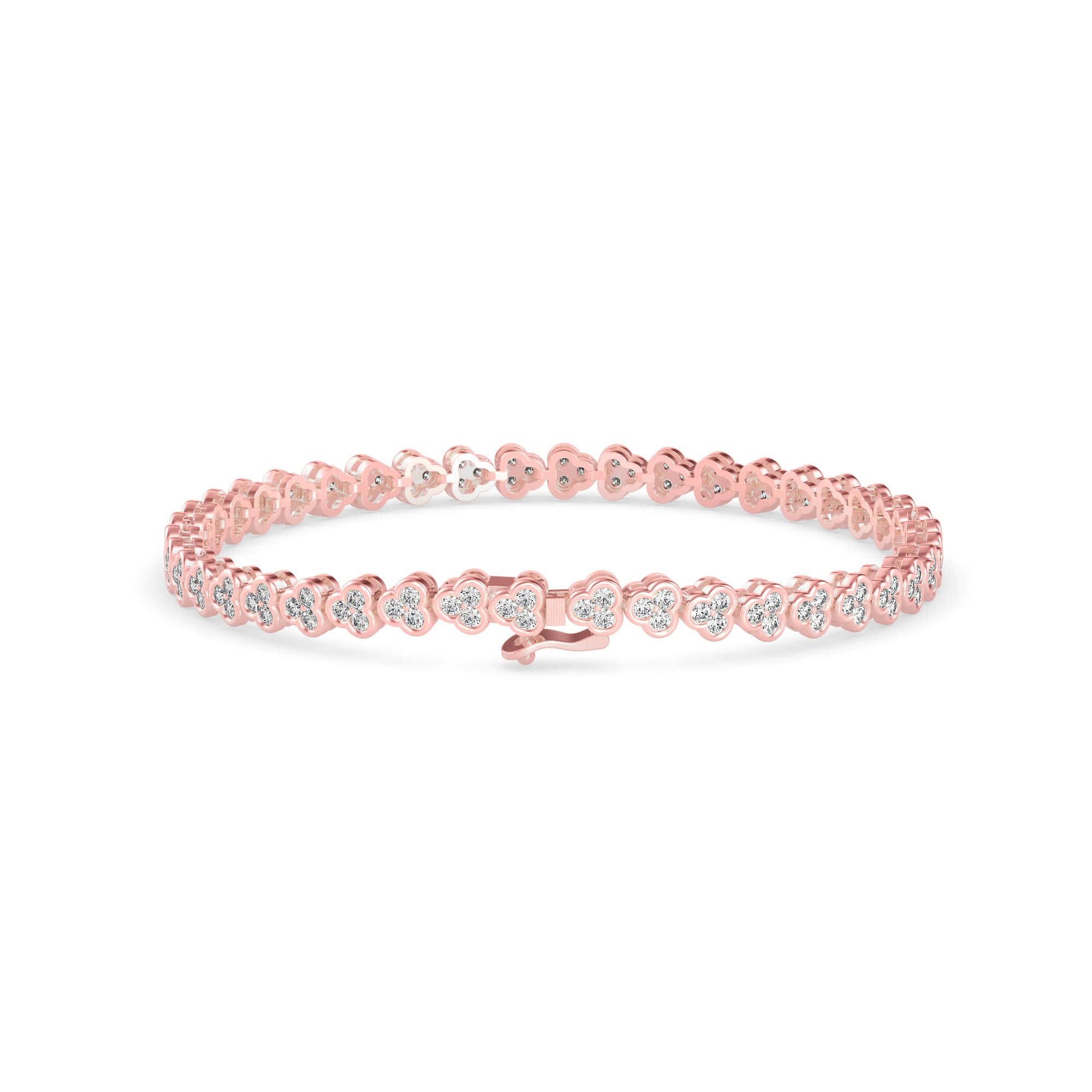 Eclat Diamond Tennis Bracelet-Rose Gold