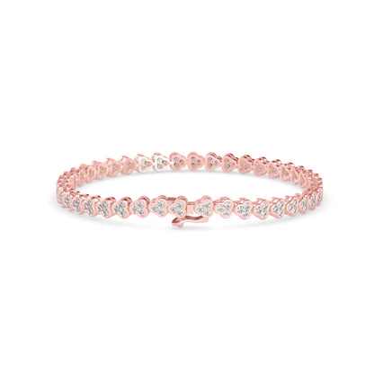 Eclat Diamond Tennis Bracelet-Rose Gold