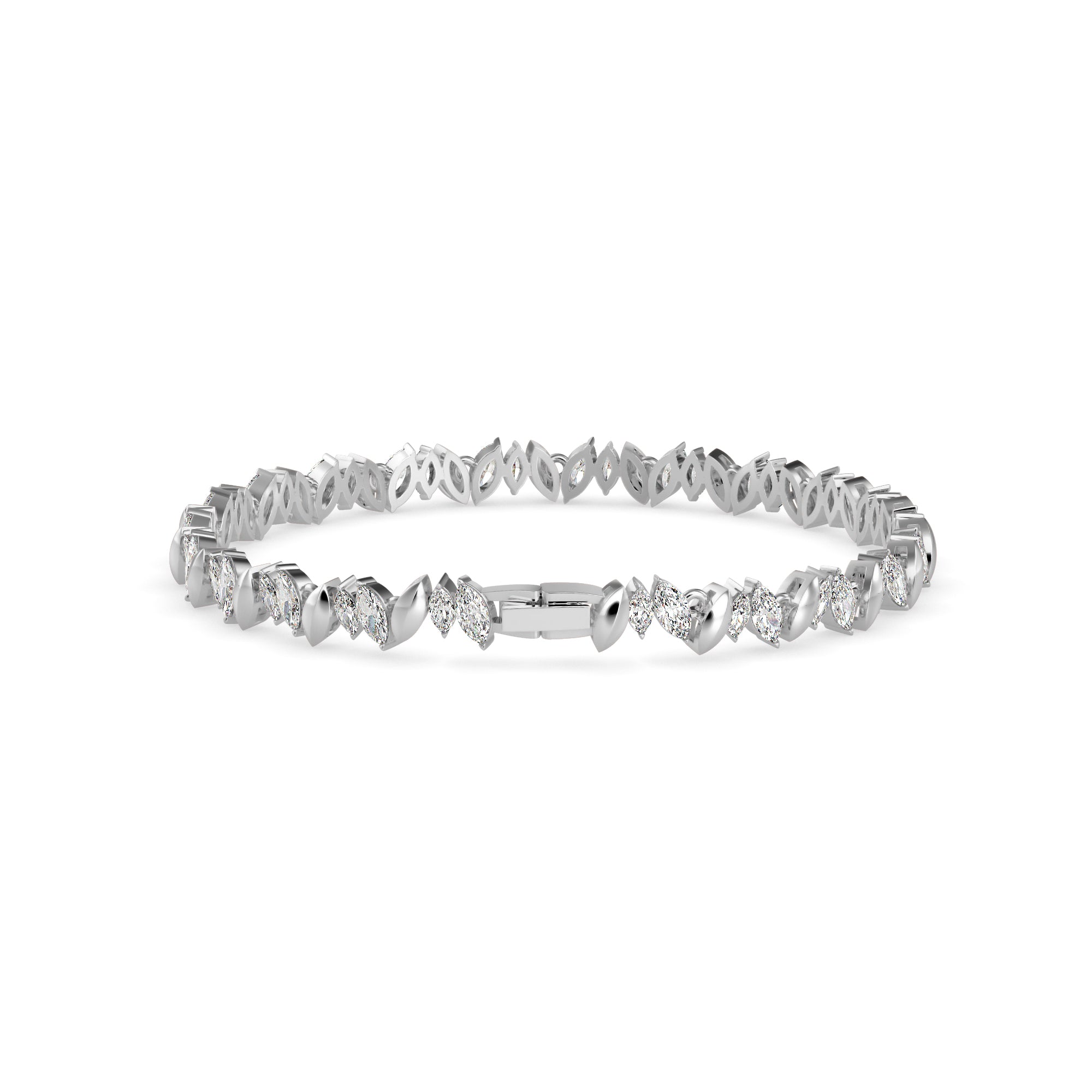 Skye Diamond Tennis Bracelet-Silver