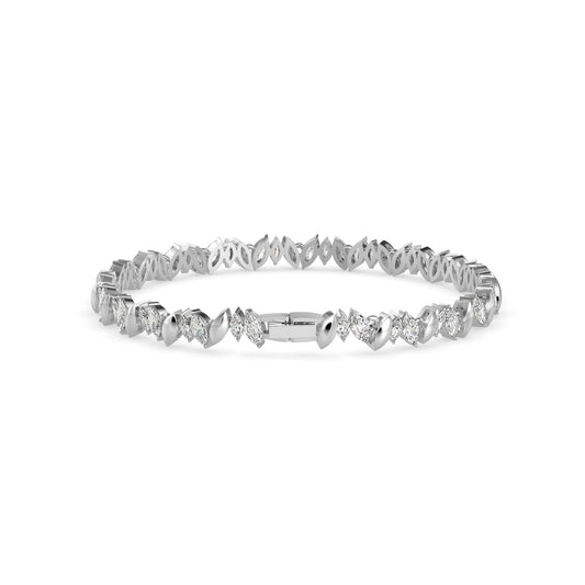 Skye Diamond Tennis Bracelet-Silver