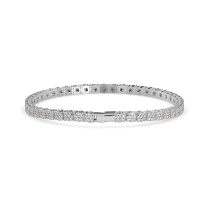 Egeria Diamond Tennis Bracelet-Silver