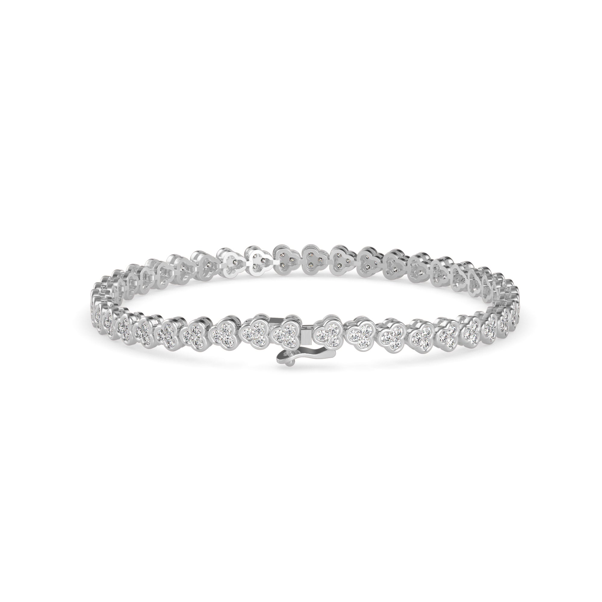 Eclat Diamond Tennis Bracelet-Silver