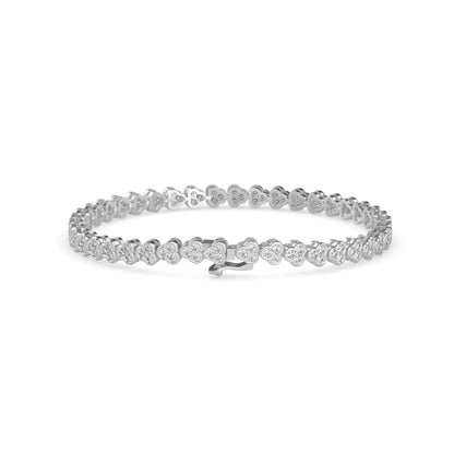 Eclat Diamond Tennis Bracelet-Silver